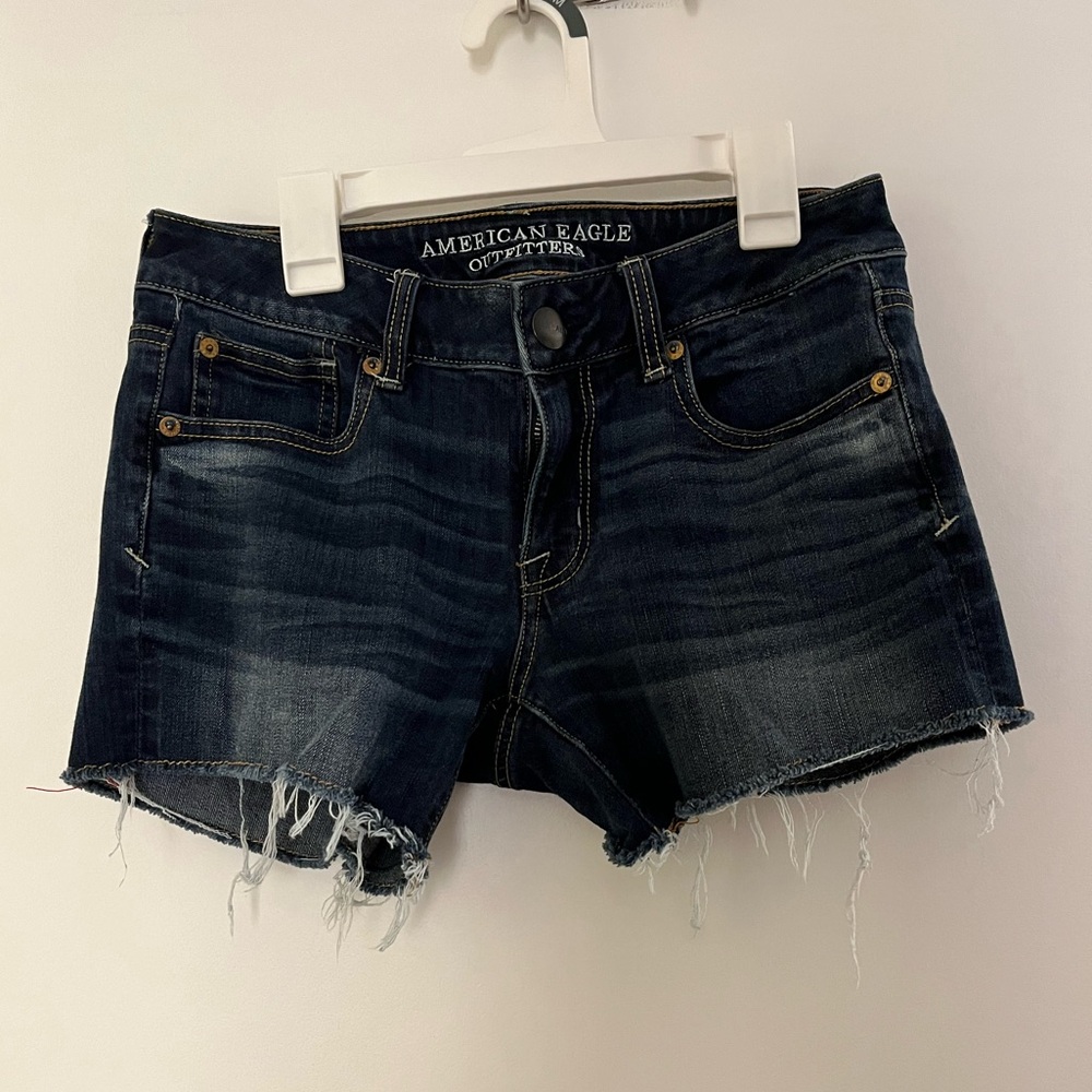 AE Dark Wash Shorts [4]